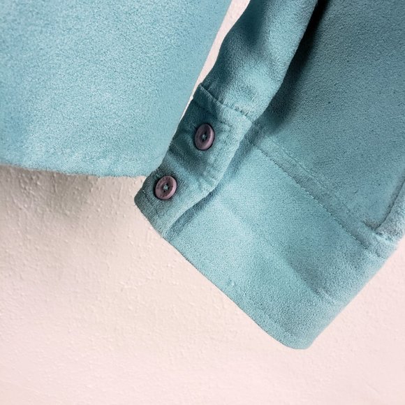 Sonoma Life Styles Women's Turquoise Full Zip Light Weight Jacket Coat - Picture 4 of 12